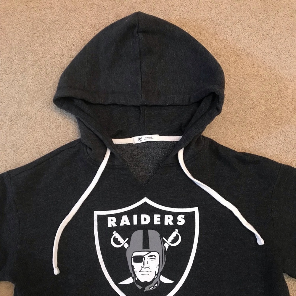 Las Vegas Raiders NFL Hoodie Sweatshirt Sweater Mens Small Football Fan Gear - Picture 2 of 8